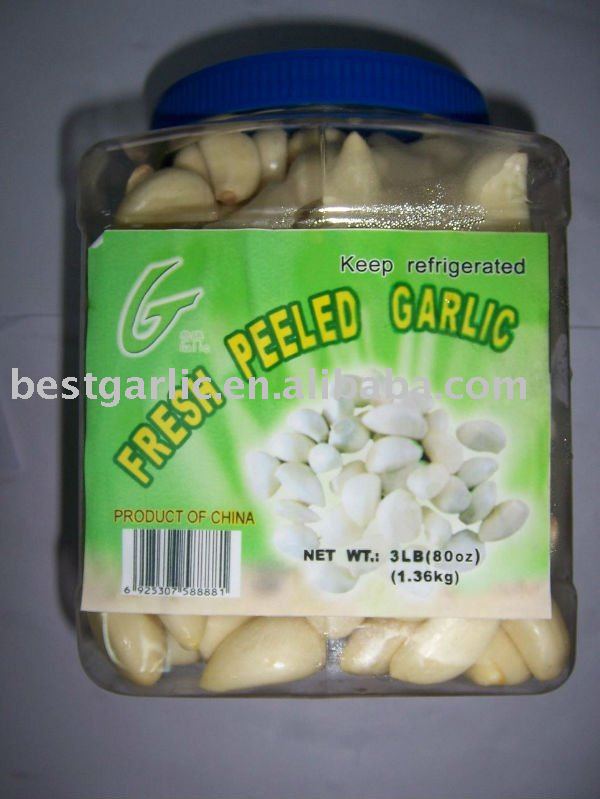 Fresh Peeled Garlic of 3Lb/Jar