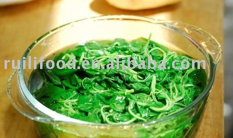 frozen green organic  vegetables , frozen herbs