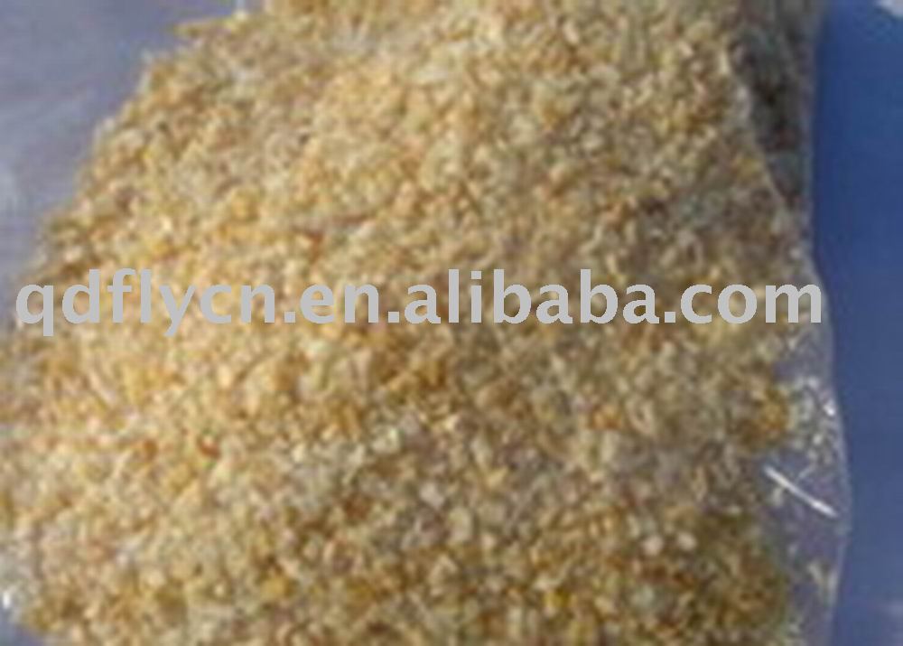 dried garlic granules of dried vegetable