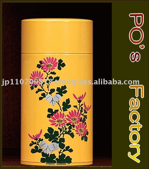 Tea Can - Hand made-Japanese design - 100/150/200g  Size-two type