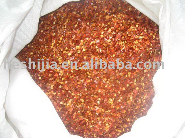 without seeds, moisture 14%   dried   chili   crushed 