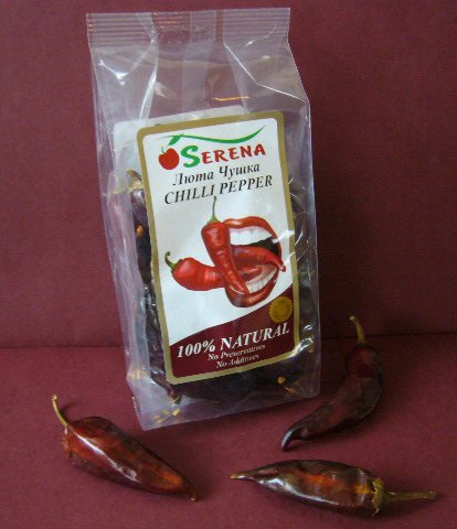 NATURAL DRIED CHILLI PEPPERS-50g bags
