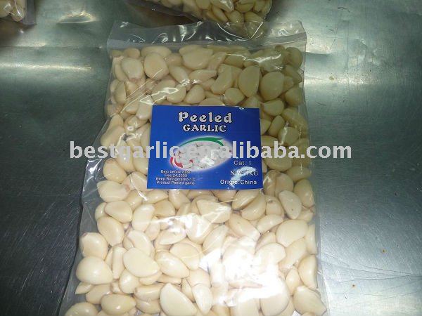 Bag packed fresh garlic of 1kg filled with nitrogen