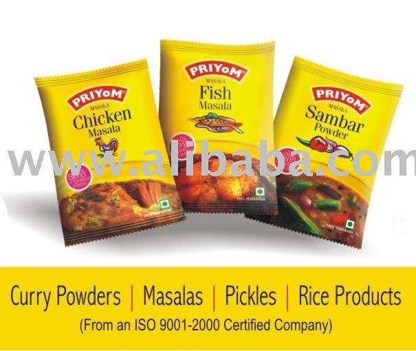 Curry Powders, Masalas, Pickles, Rice Products