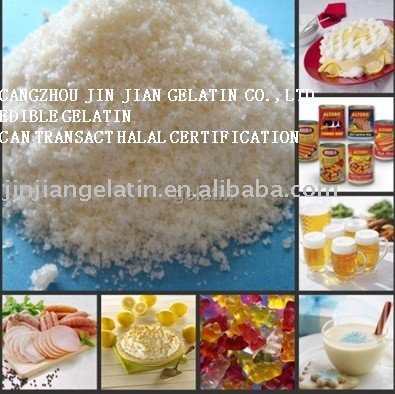  Edible   gelatin   (used in making candy, jelly,  gel , ect, halal   gelatin )