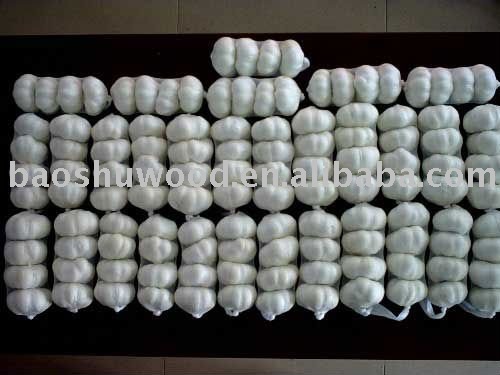 Pure  White   Garlic s ( 20kg   mesh   bag )