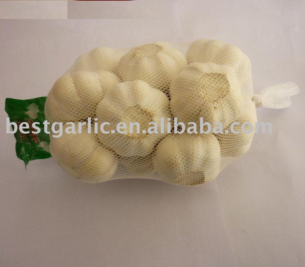 Pure White Garlic in 500g mesh bag