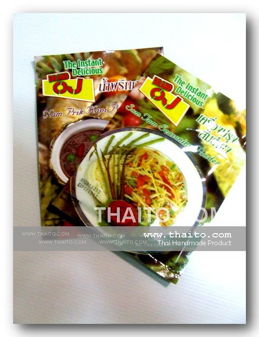 Som tum Thai seasoning and Nam Prik Kapi powder Set
