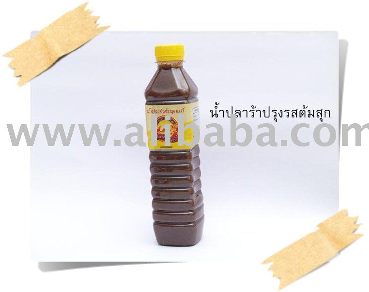 Boiled  Pickled   Fish  in a bottle