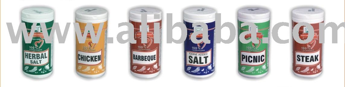 Spices in PP containers
