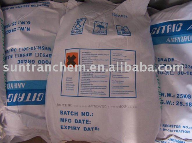 citric acid anhy bp98
