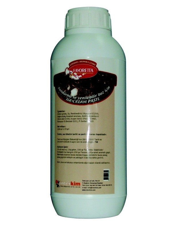 CARAMEL FLAVOURED ICE CREAM PASTE