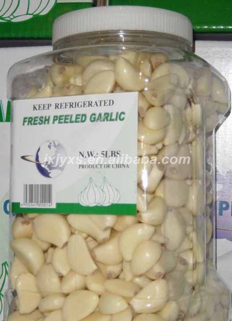 canned packing peeled garlic