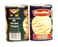 Canned  white / green   asparagus 