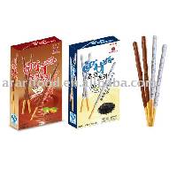 chocolate coated Stick Biscuits(almond and sesame flavor)