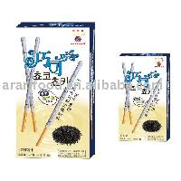 Chocolate coated srick Biscuit(Sesame flavor)