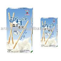 Chocolate  coated  stick  biscuits(milk  flavor)