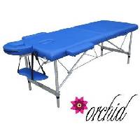 Blue Portable Massage table with aluminium  frame 