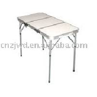 Outdoor folding aluminum picnic table
