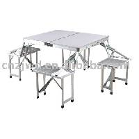 aluminum folding outdoor picnic table