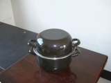 20cm  Enamel  Mussel Pot With Hollow Handle