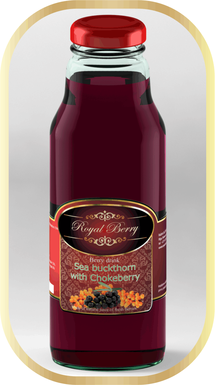Sea buckthorn with Chokeberry drink