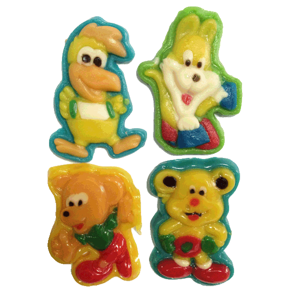 duck,bear,dog,rabbit  gummy   candy   toy 