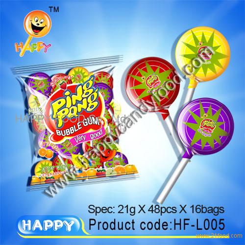 Ping Pong Lollipop,China happy price supplier - 21food