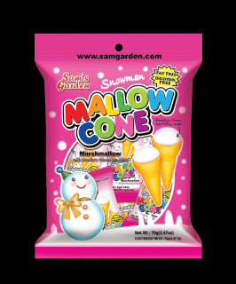 70g mallow cone - marshmallows with jam filling