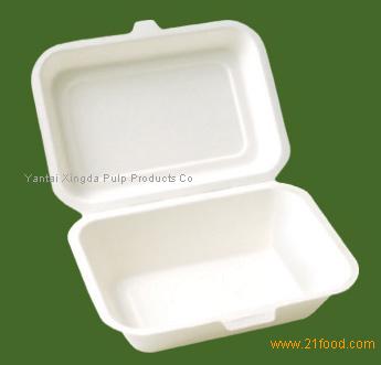 hinged fast food box,China price supplier - 21food