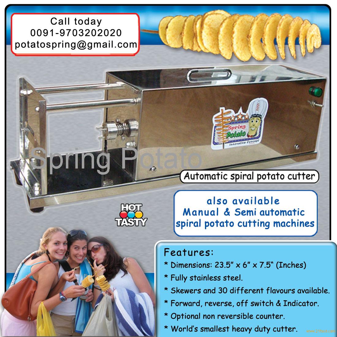 Curly fries potato machine,India price supplier - 21food