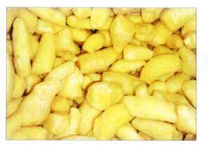 frozen peeled ginger