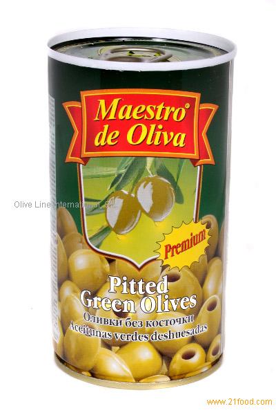 Pitted green olives. Brand: Maestro de Oliva. 350 gr. Can.,Spain price ...