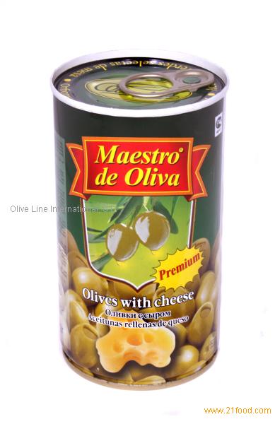 Green olives with cheese. Brand: Maestro de Oliva. 350 gr. Can.,Spain ...