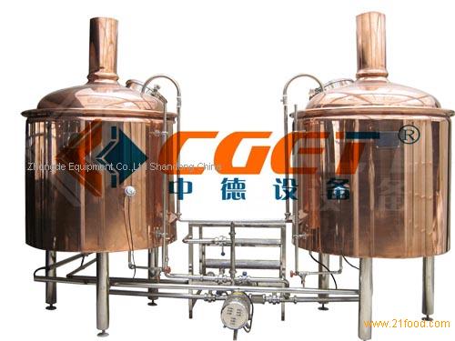 1000L red copper pub brewery equipment(100-2000L/D)