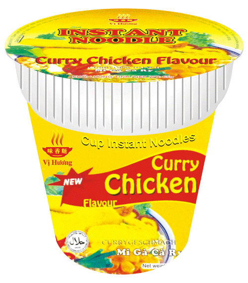  Curry   Chicken  Flavour Cup  Instant  noodles 65gr