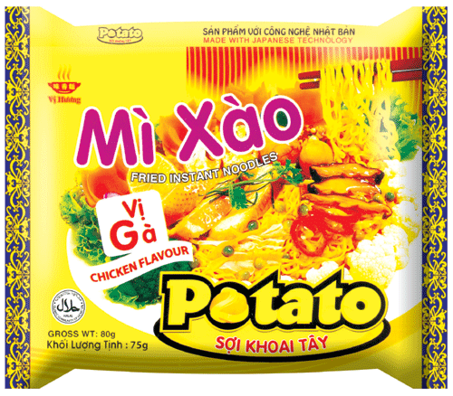 Dried Potatoes Chicken flavour instant noodles