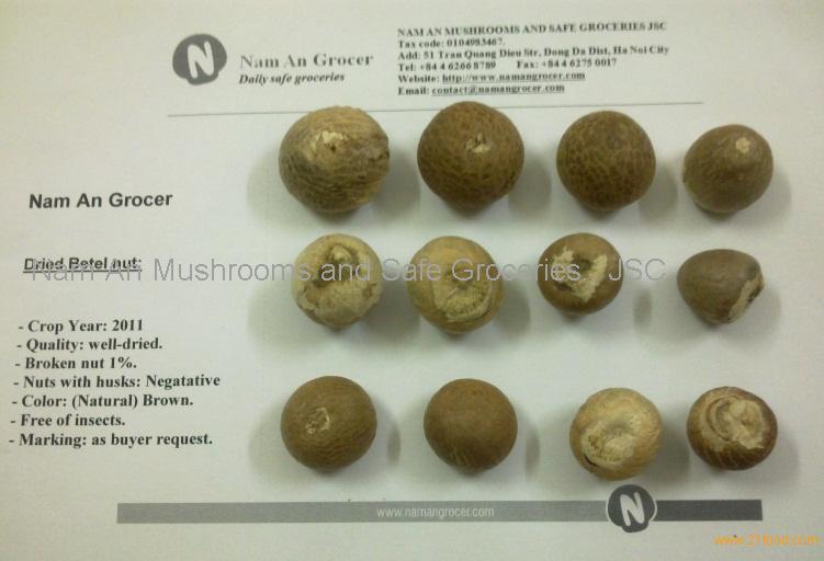 Whole white betel nuts, areca nut products,Vietnam Whole white betel ...