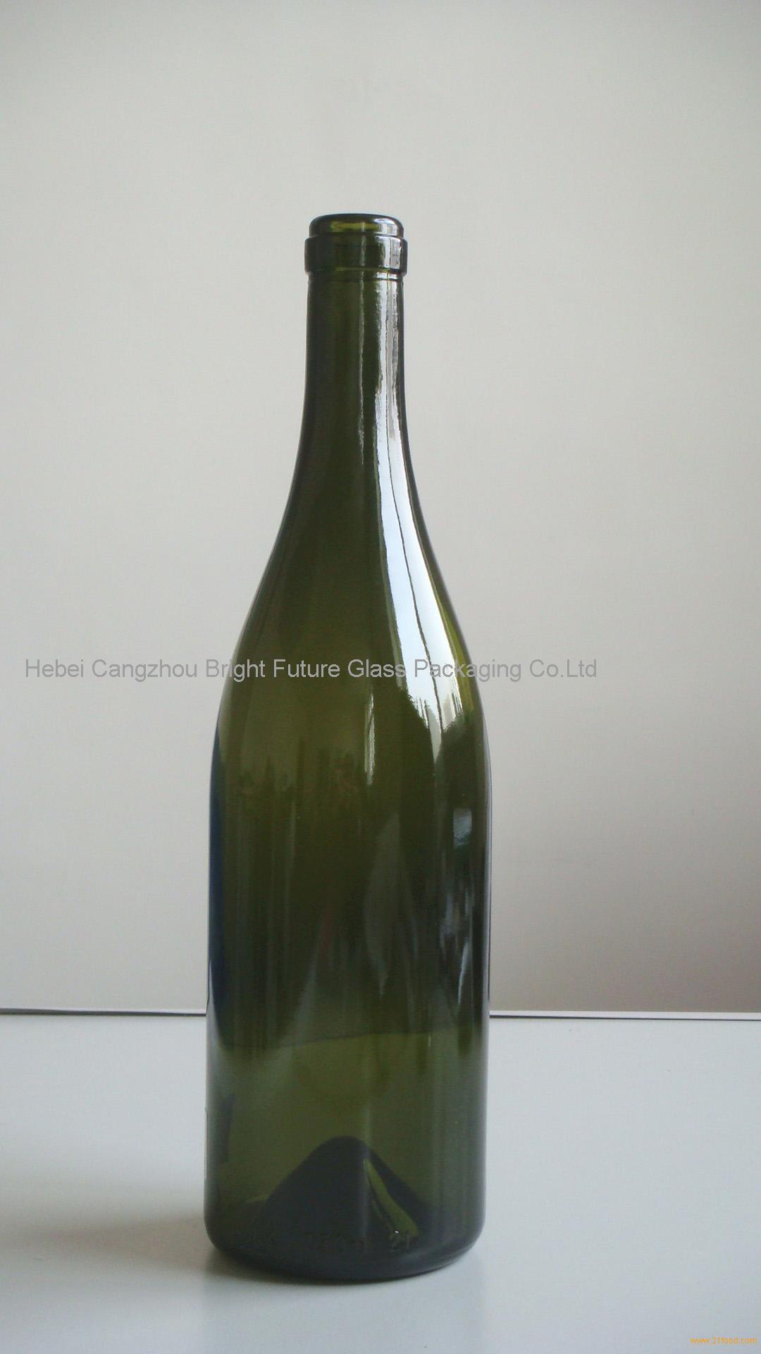 750ml Burgundy Wine Bottle In Green Color China Bfglass Price Supplier 21food