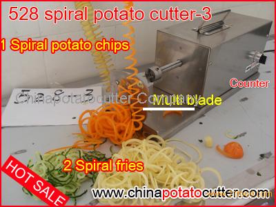 Electric Tornado Potato Slicer Cutter Spiral 3 In 1