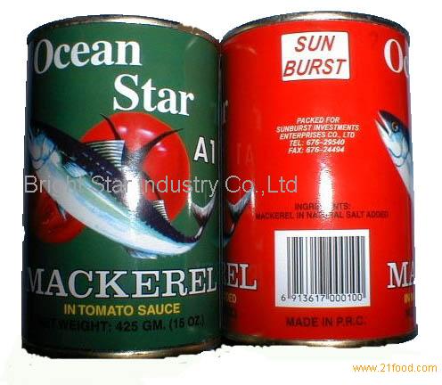 Canned mackerel in tomato sauce 425g