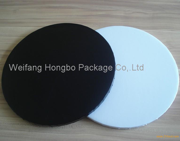 White and Black Edge Wrap Round Cake Board and Cake Circle,China HONGBO ...