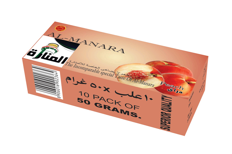 AL MANARA PEACH FLAVORED SHISHA TOBACCOO