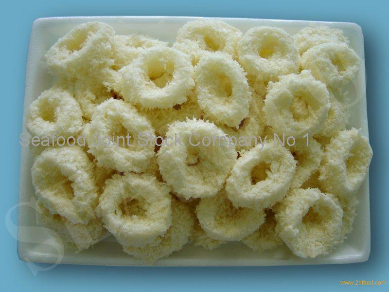 Calamari Rings Coated With Panko Crumbs - Caviar Classic Land Seafood  Company %