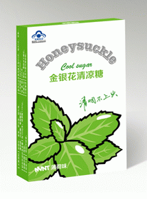 Honeysuckle herbal throat lozenge mint type