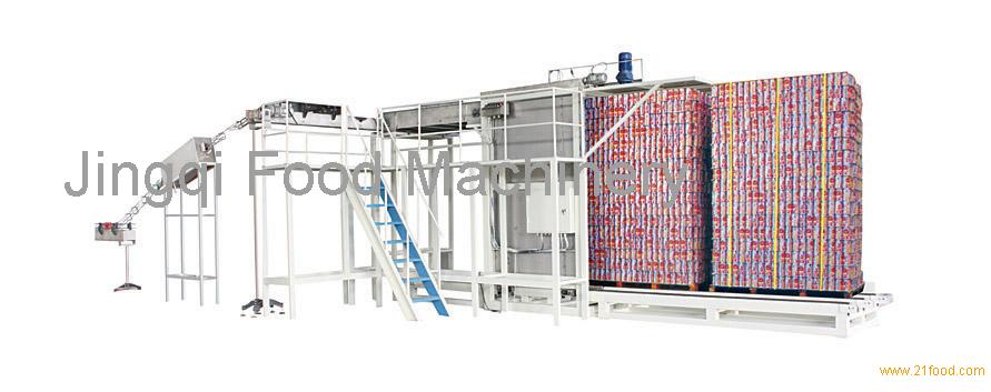 Empty can depalletizing machine
