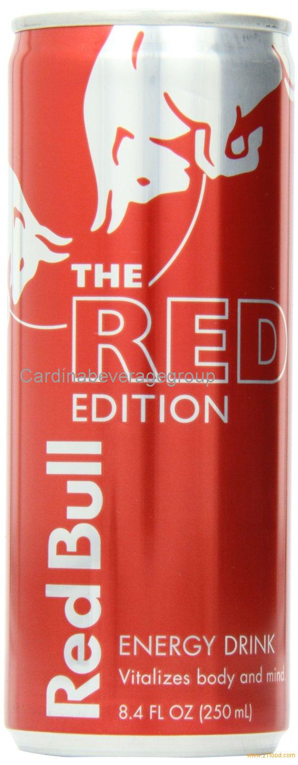 Red Bull Can, 8.4 Ounce (Pack of 24) Red Edition,Singapore RedBull ...