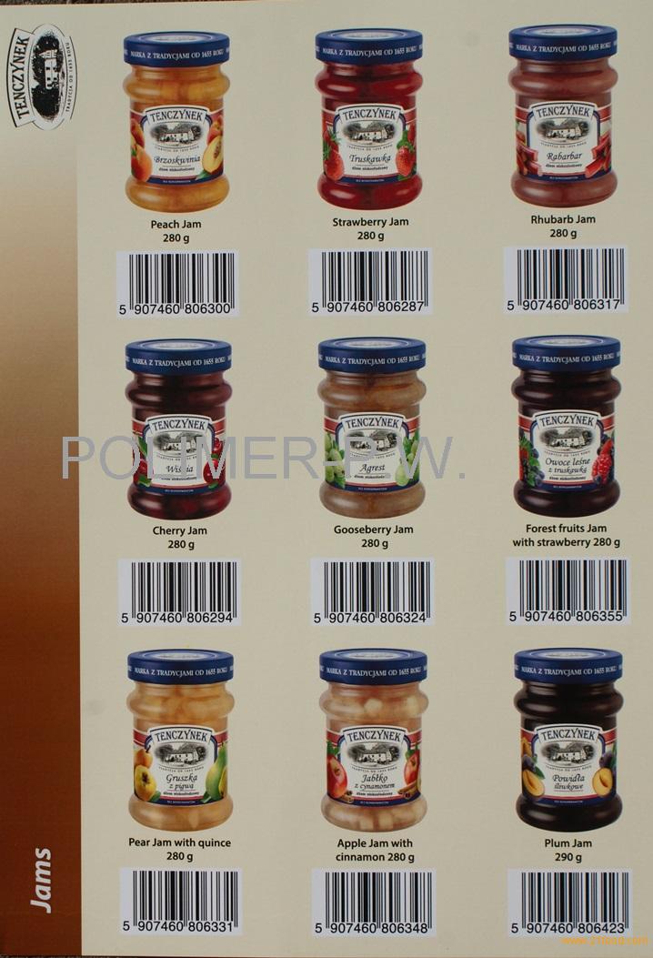 Copy of Jams strawberry,cherry,peach,black currant,plum