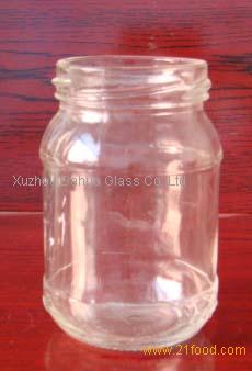 175ml round glass jar