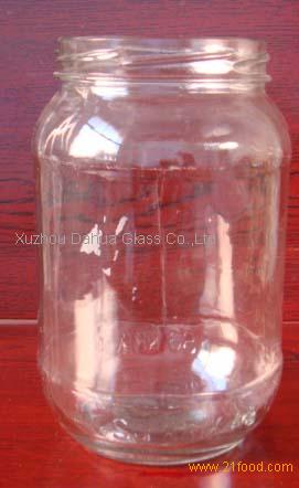 875ml round glass jar